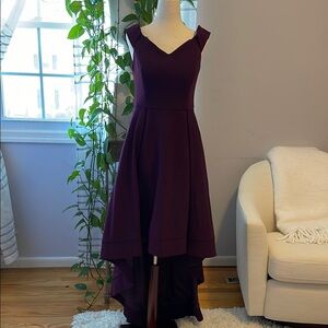 Calvin Klein Purple Sleeveless Sweetheart Dress